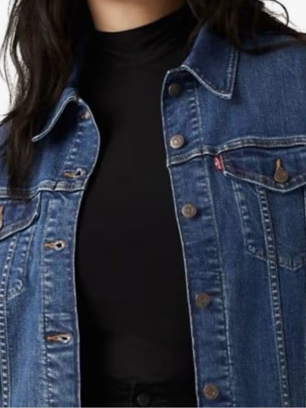 Plus size denim jacket